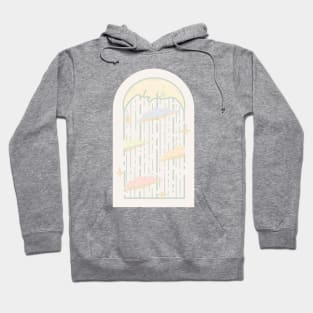 Rainy Night Sky Art Nouveau Hoodie